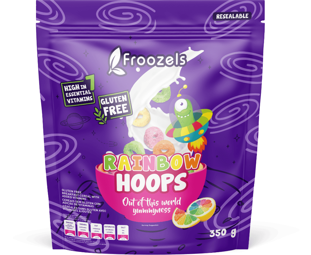Froozles Cereal - Rainbox Hoops
